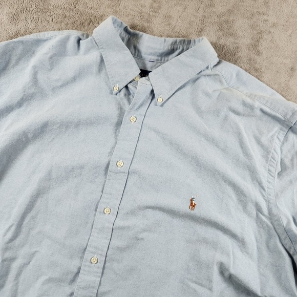 Polo Ralph Lauren Chambray Button Down Mens size 4XB Shirt Big & Tall NWT